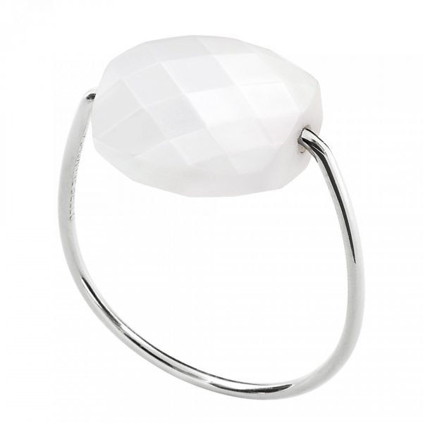 Bague Morganne Bello Agate Blanche