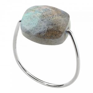 Bague Morganne Bello Labradorite Or Gris