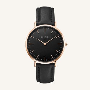 Montre Rosefield Bowery Noir Et Rosegold