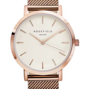 Montre Rosefield Mercer Blanche Et Rosegold