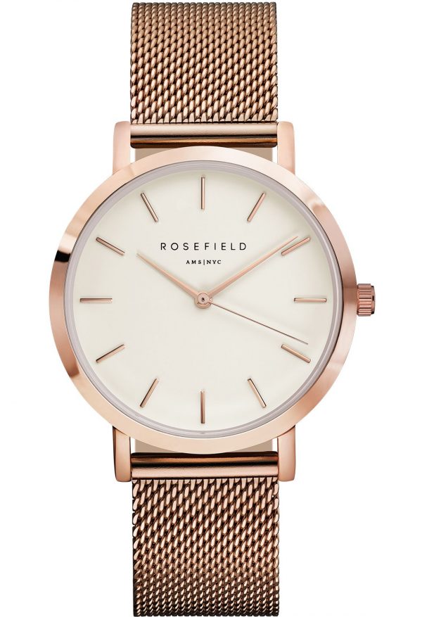 Montre Rosefield Mercer Blanche Et Rosegold