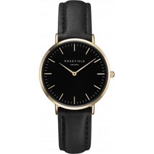 Montre Rosefield Tribeca Noir et Gold