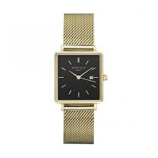 Montre Rosefield Boxy Acier Jaune et Noir